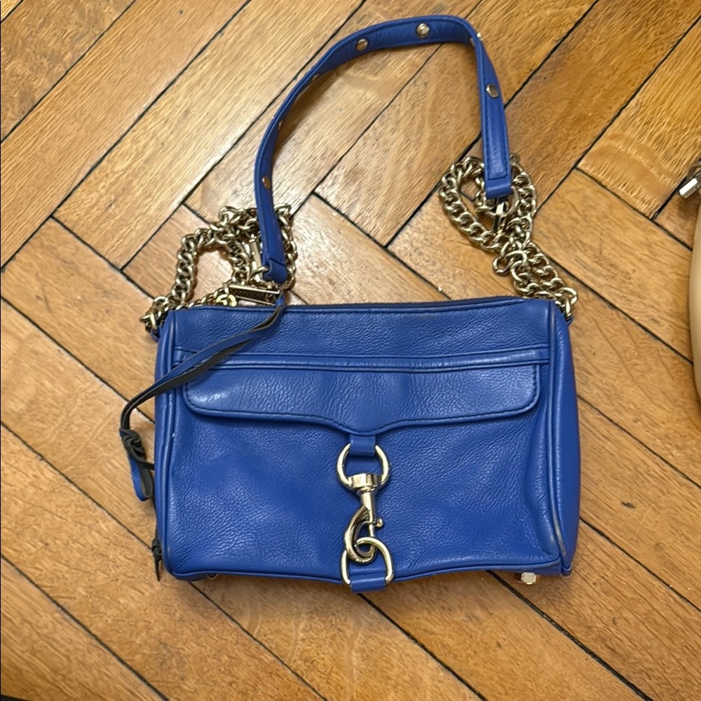 Rebecca Minkoff Blue Leather Shoulder Bag